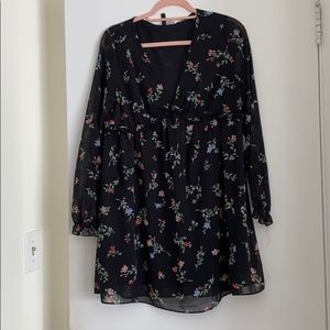 H&M V-Neck Floral Dress